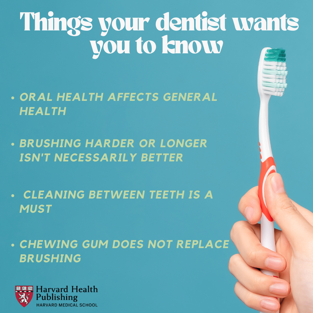 hand holding up a toothbrush next to tips for oral hygiene