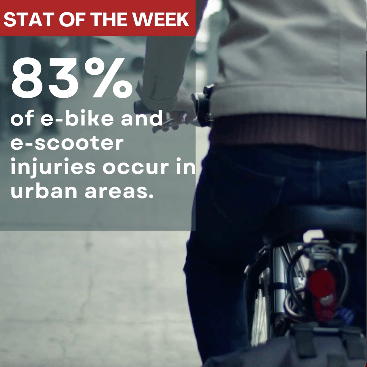 closeup of person's leg pn an e-bike