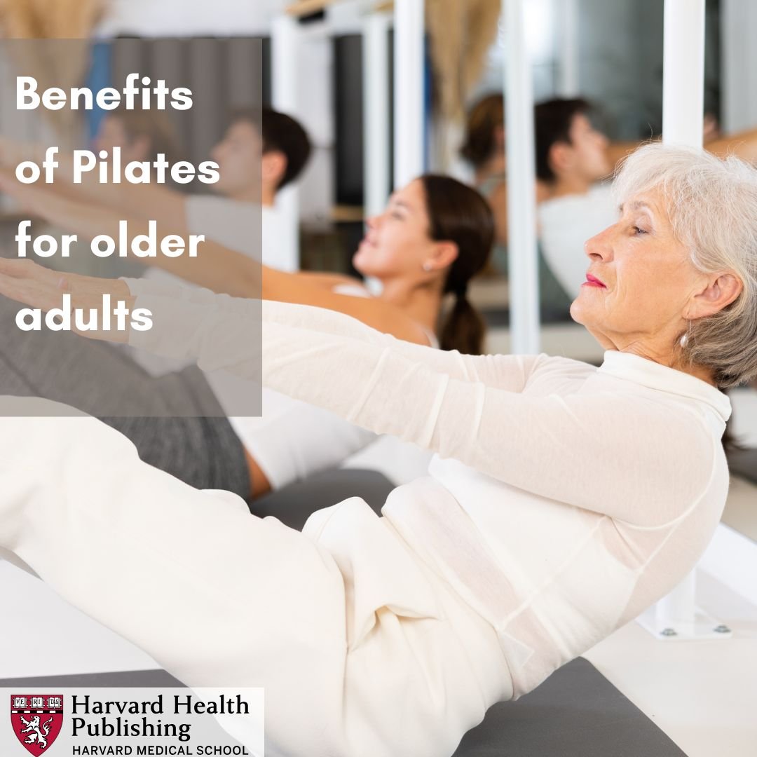 older woman in pilates pose