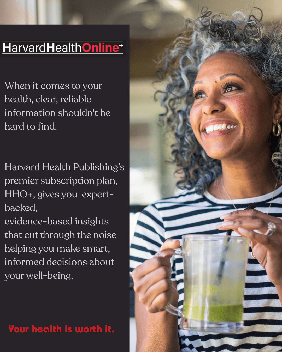 woman holding a cup of coffee looking off in distance