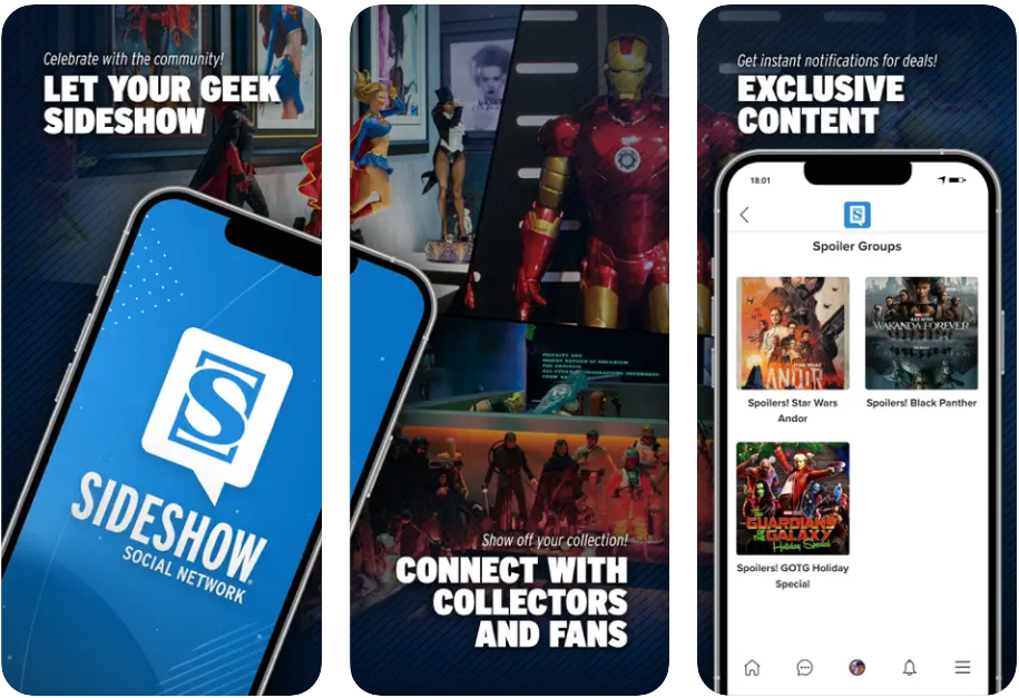 Join the SIDESHOW SOCIAL NETWORK
