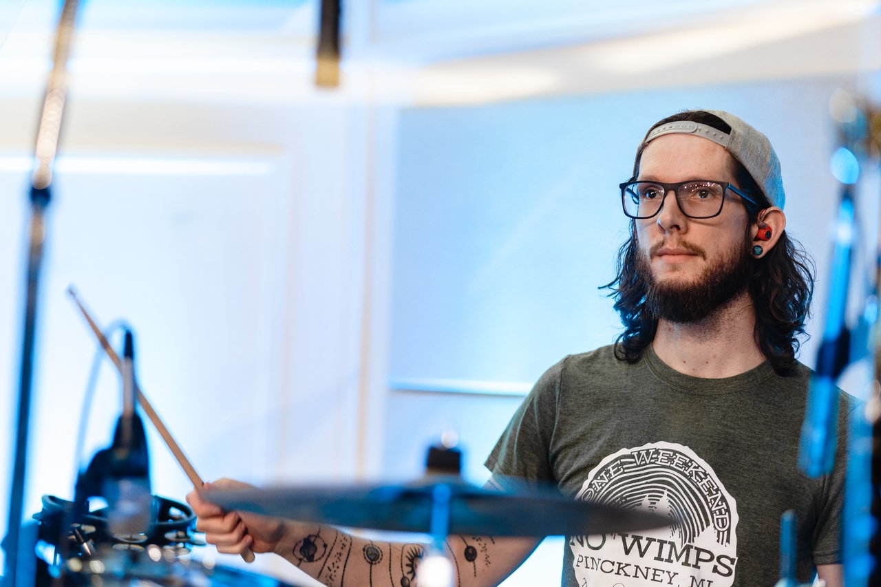 Drummer During Concert