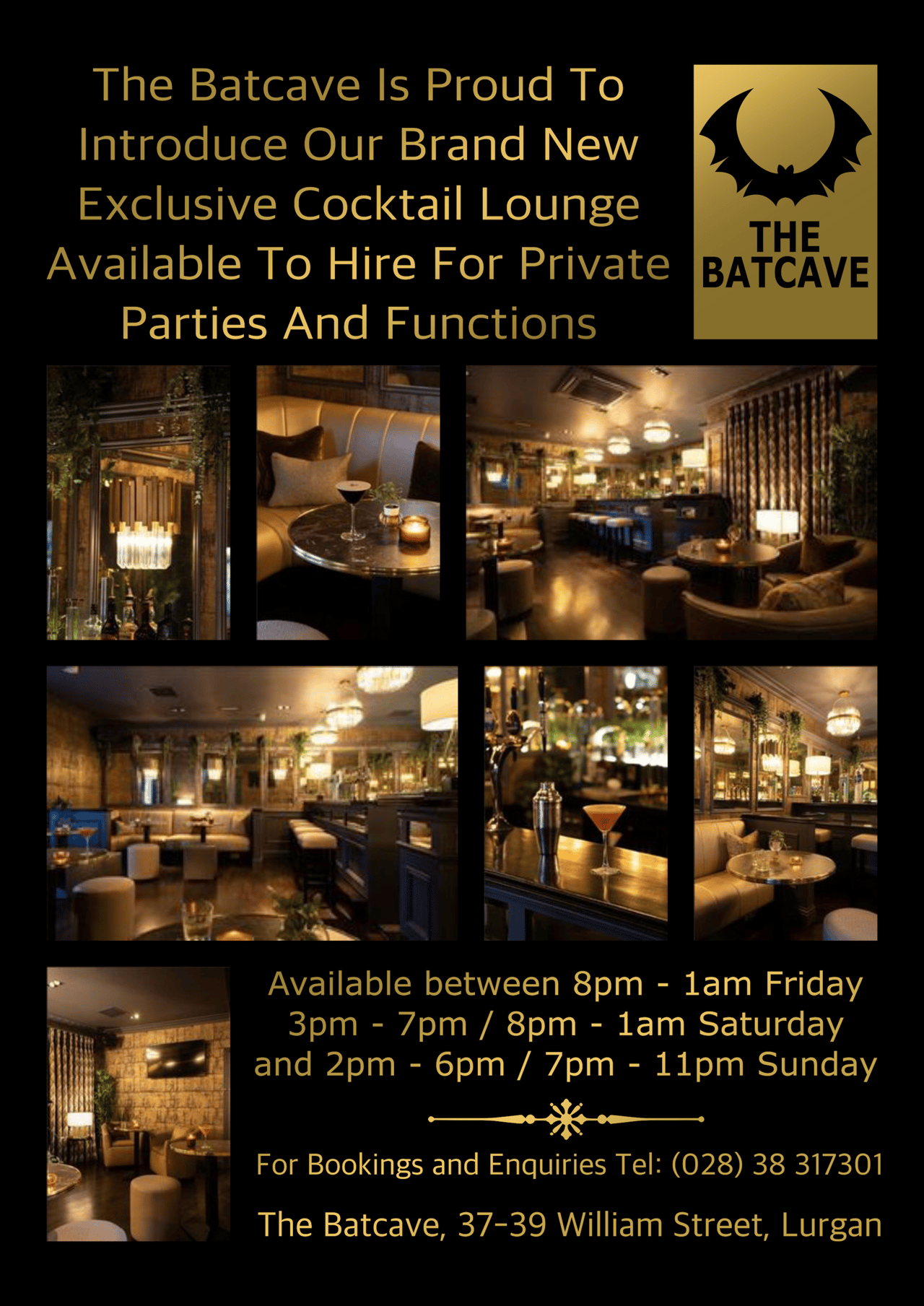 Book our lounge for your function or private party.