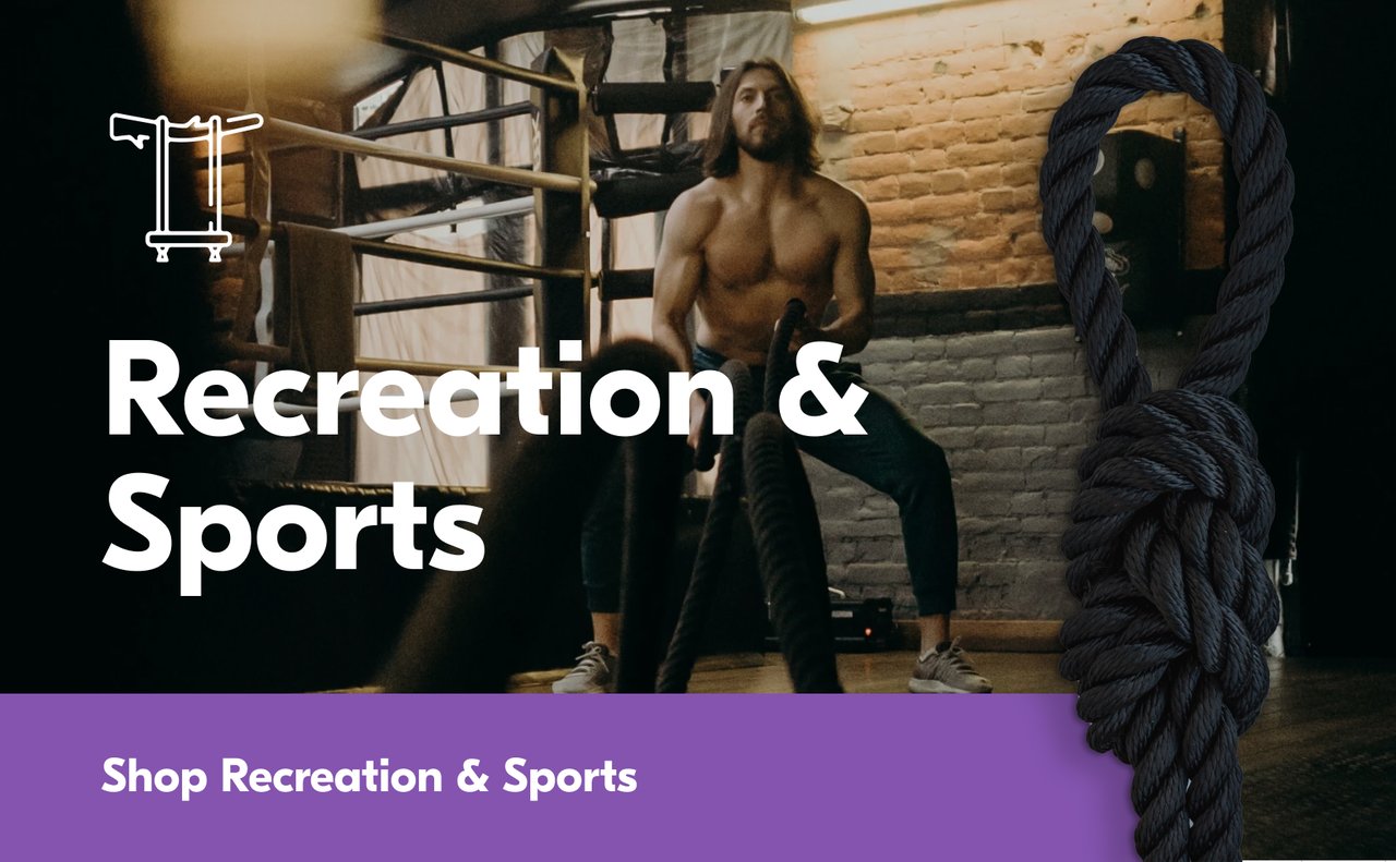 Recreation and sports rope, gear, and supplies