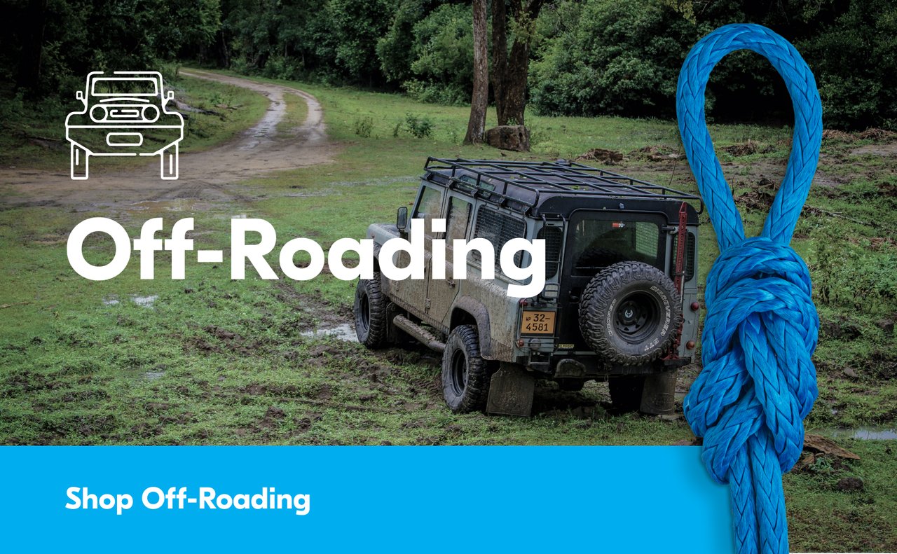Off-roading rope, gear, and supplies
