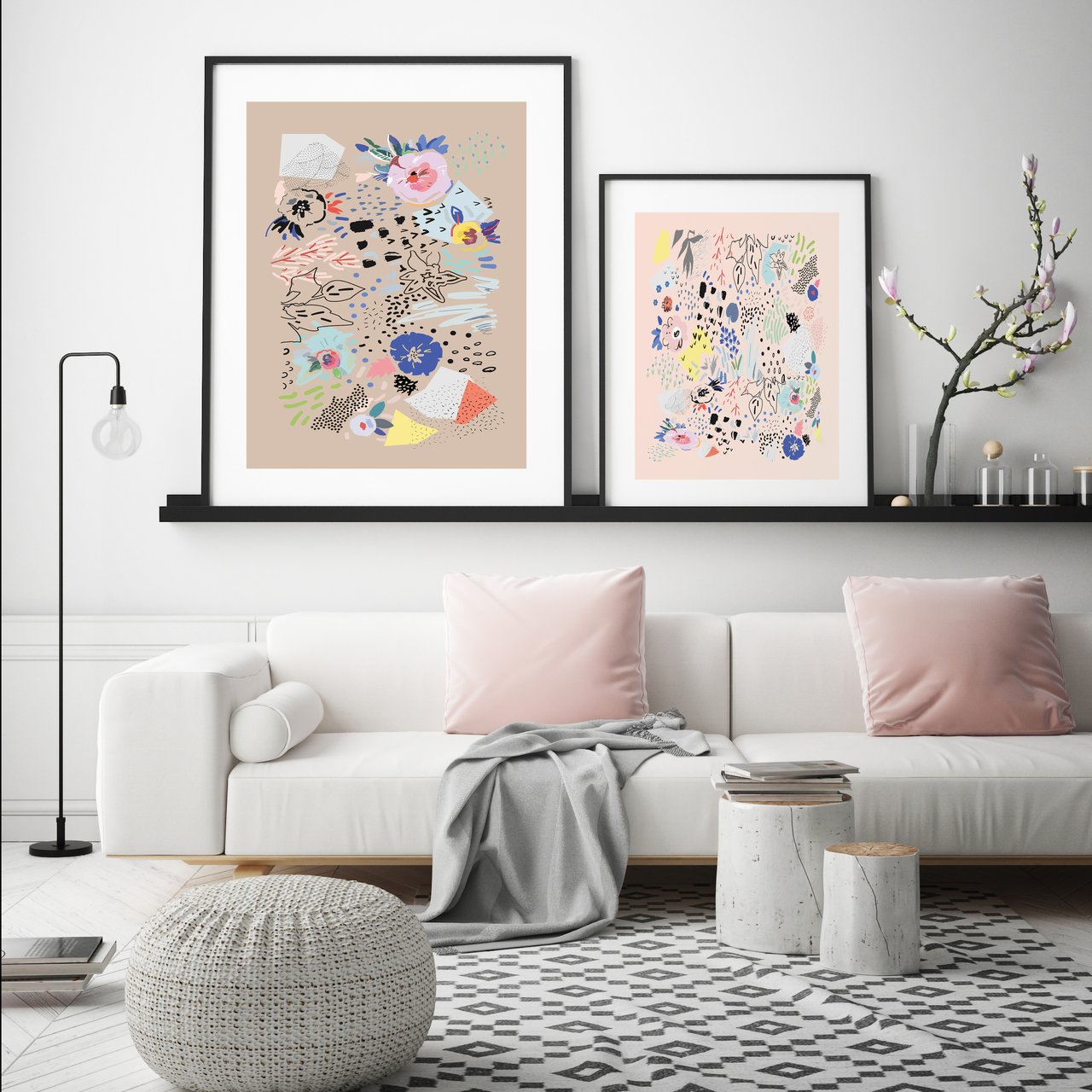 rock salt print abstract