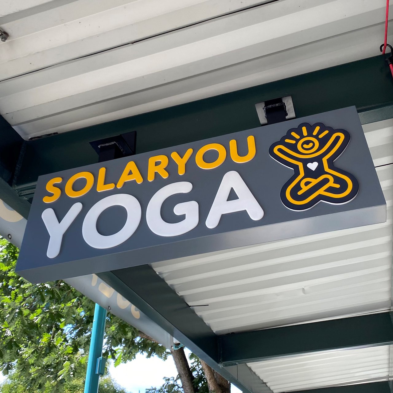 Solar You Illuminated Push Through Sign