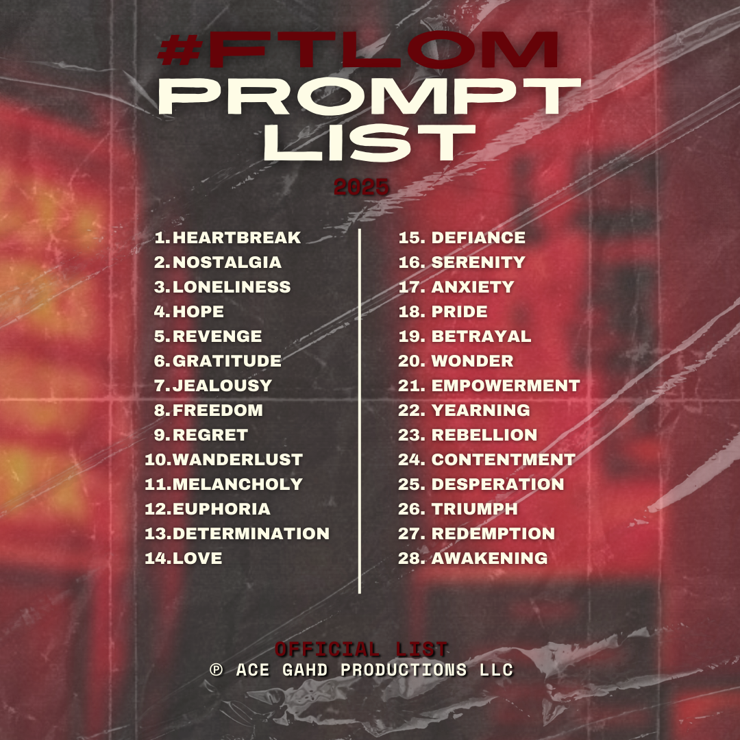 FOR THE LOVE OF MUSIC PROMPT LIST