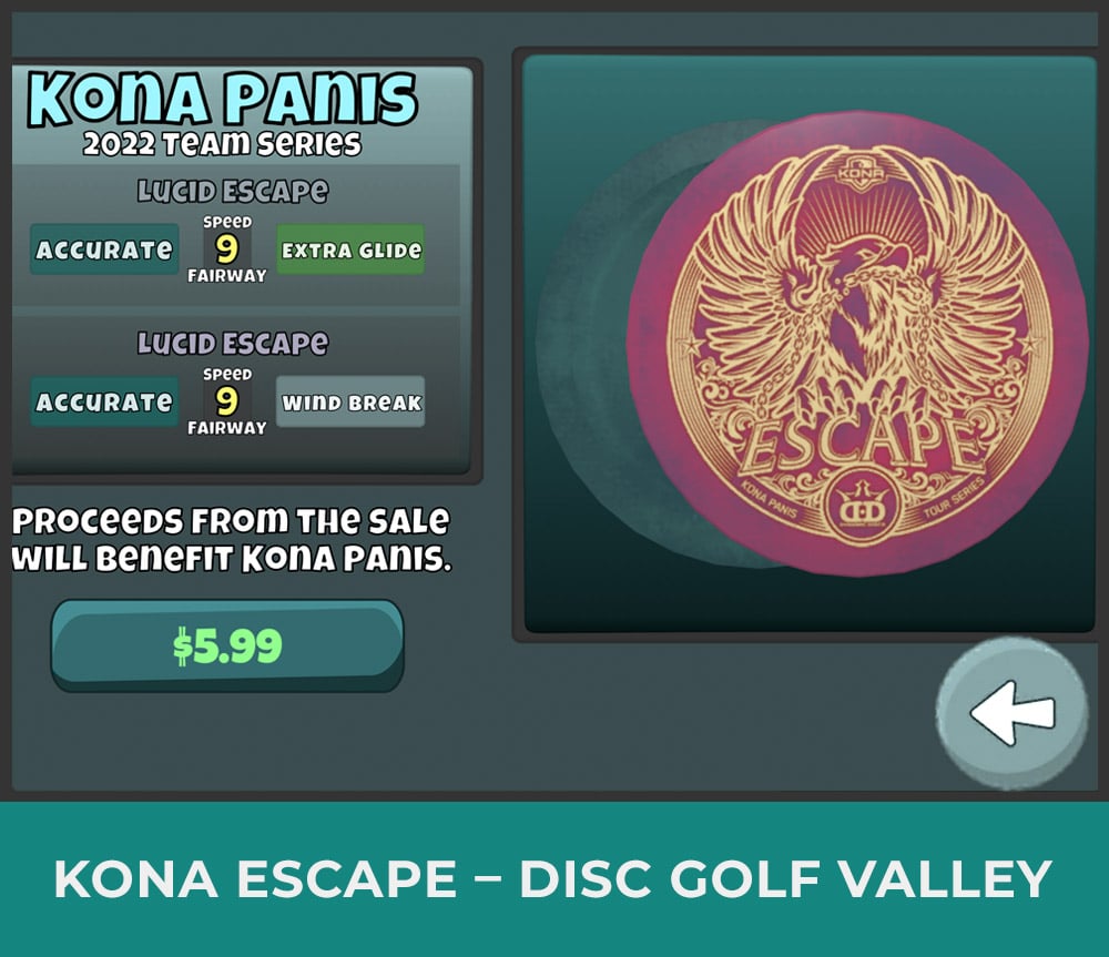 Kona Panis Escape on Disc Golf Valley Game