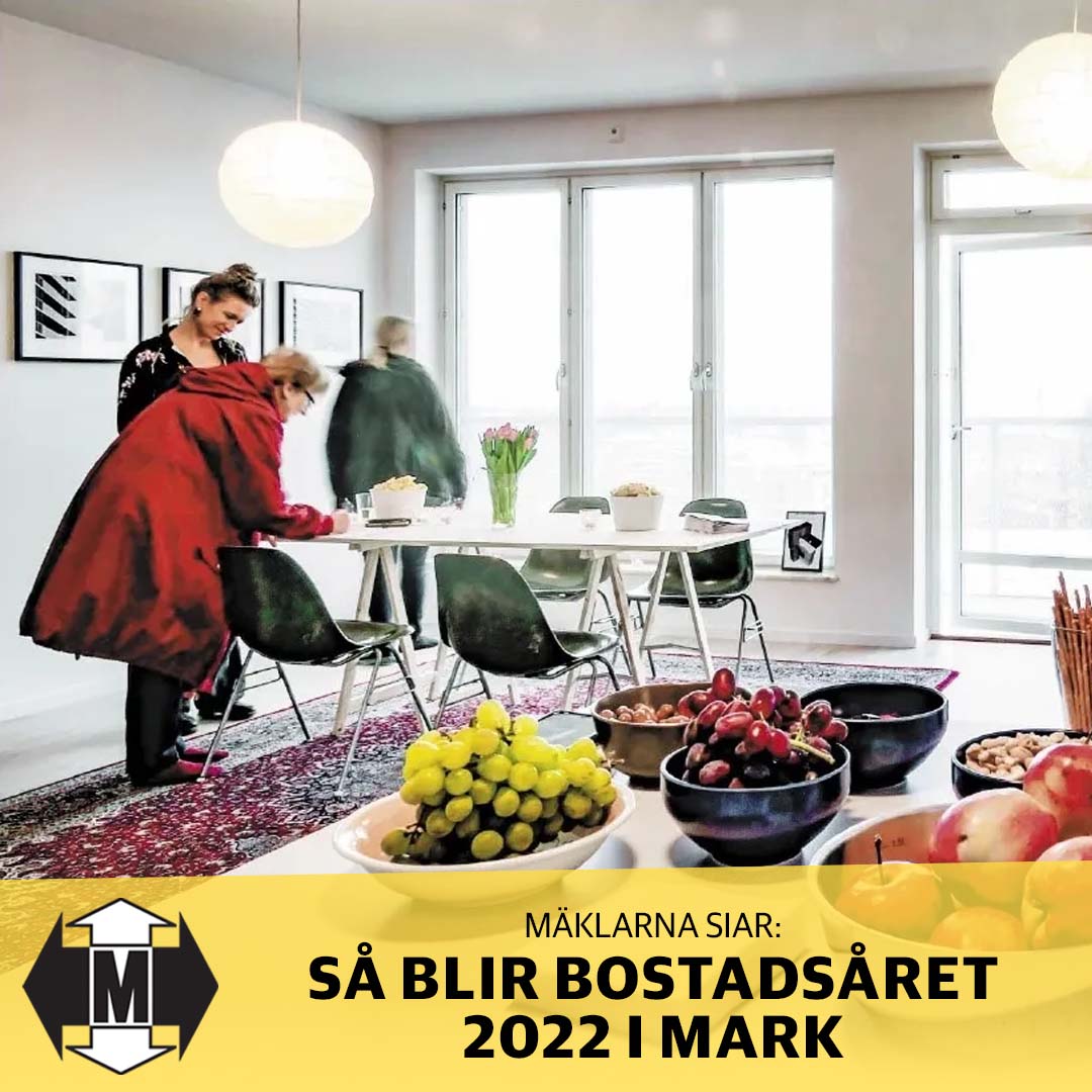 MÄKLARNA SIAR: SÅ BLIR BOSTADSÅRET 2022 I MARK