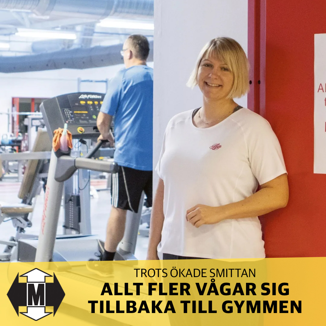 Trots smittan – allt fler vågar sig tillbaka till gymmen