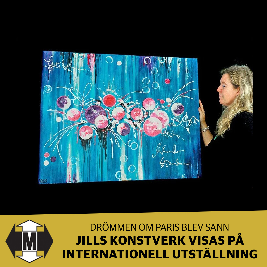 Jills konstverk visas på internationell utställning i Paris