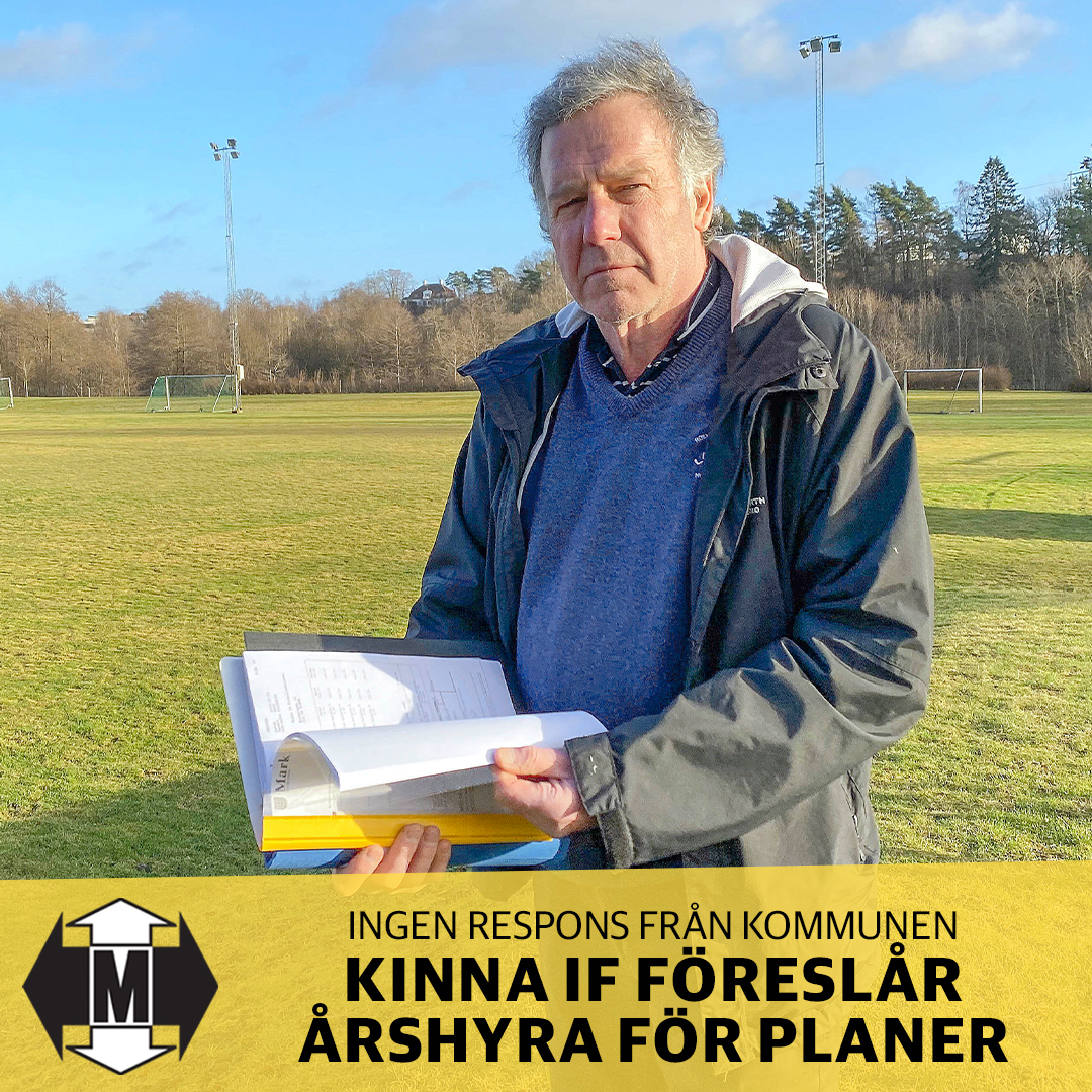 Kinna IF föreslår årshyra för planer – men ingen respons från kommunen