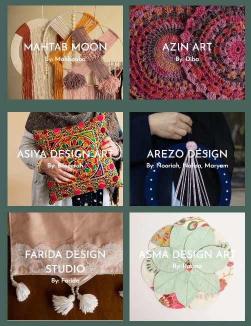 refugee artisan initiative afghan collective etsy shop pages