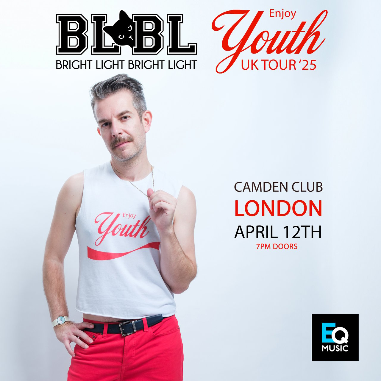 Get your tickets to Bright Light Bright Light's Enjoy Youth UK Tour in London and Manchester!