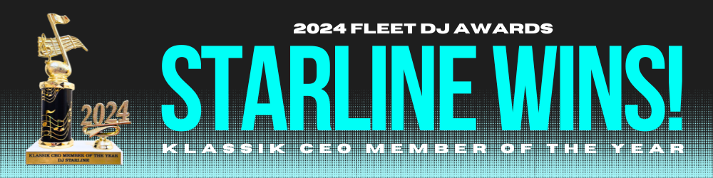 STARLINE WINS FLEET DJ MEMBER OF THE YEAR AWARD