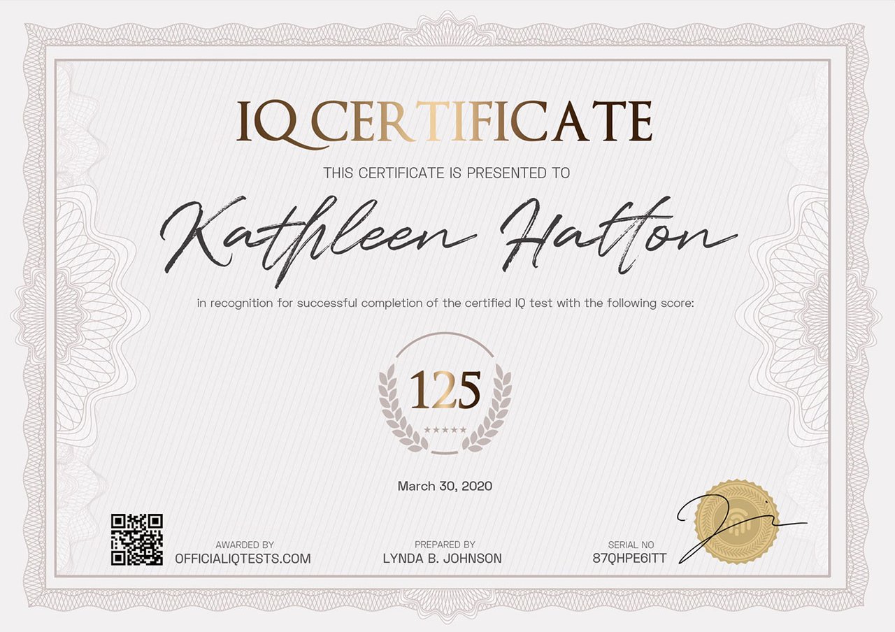 Example IQ Certificate