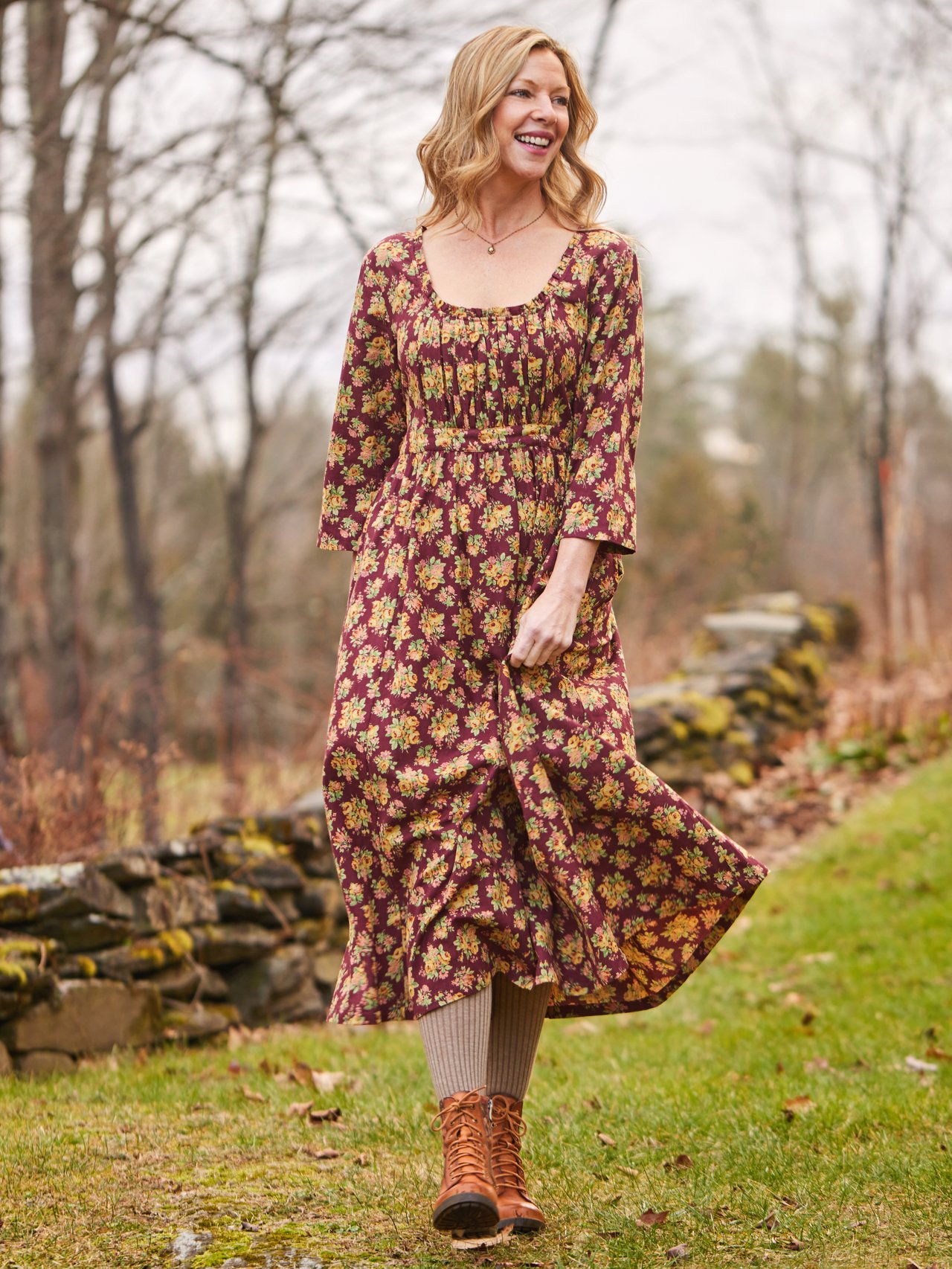 a collection beautiful vintage-inspired dresses and sweaters