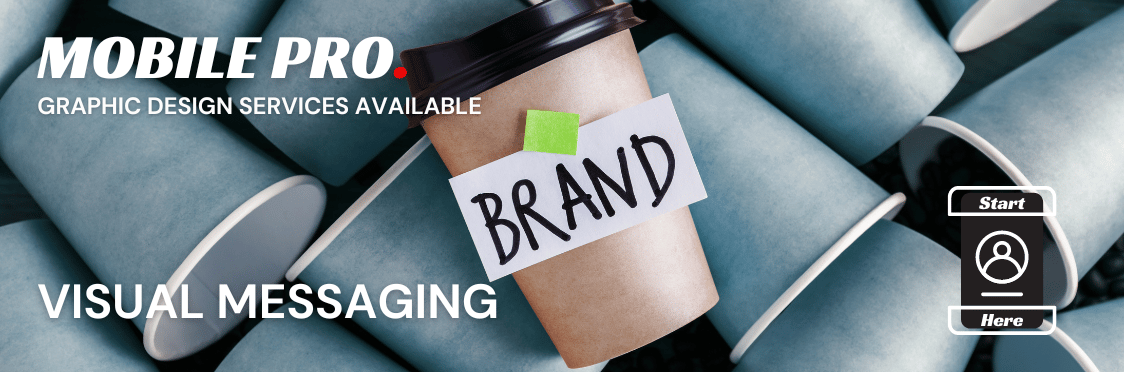 Visual messaging. Get started here - create an account