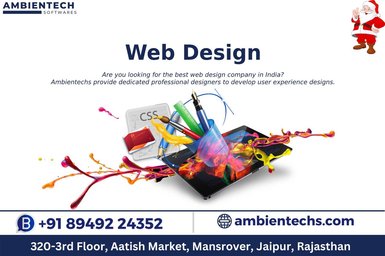 Are you looking for the best web design company in India? Ambientechs provide dedicated professional designers to develop user experience designs.