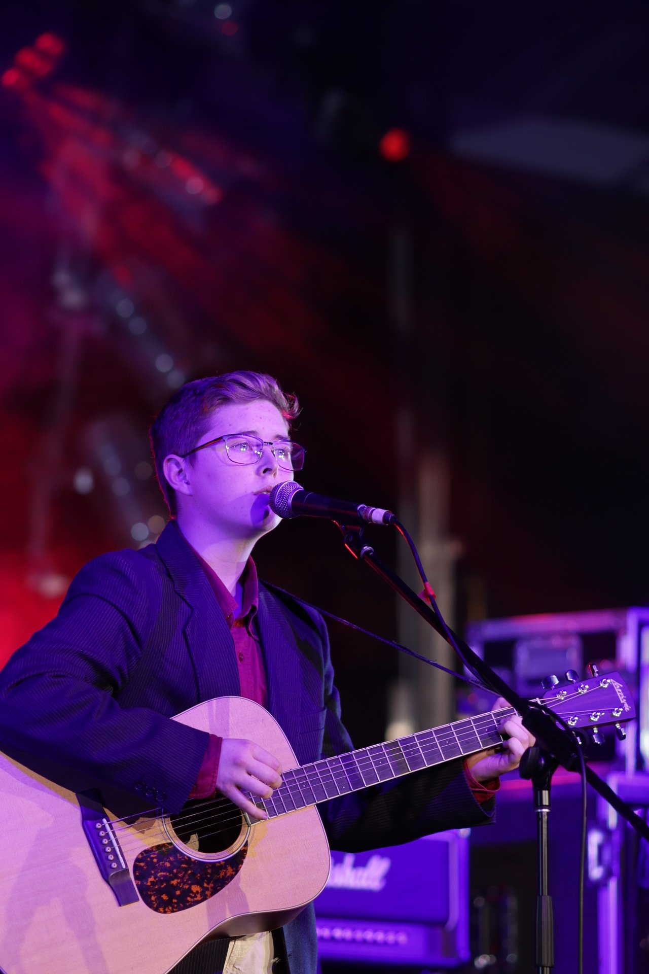 Archie Todd, singing because that's what he does to try to change the world.