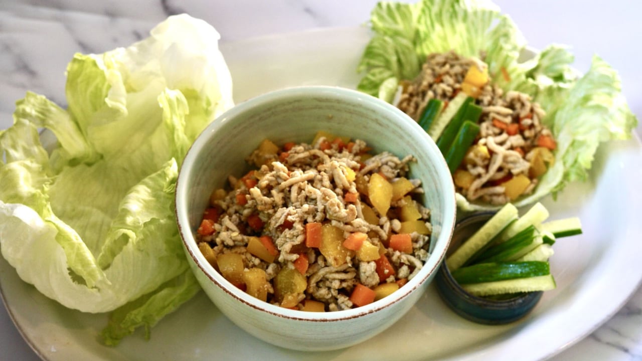 Gourmend Recipe for low FODMAP Lettuce Cups