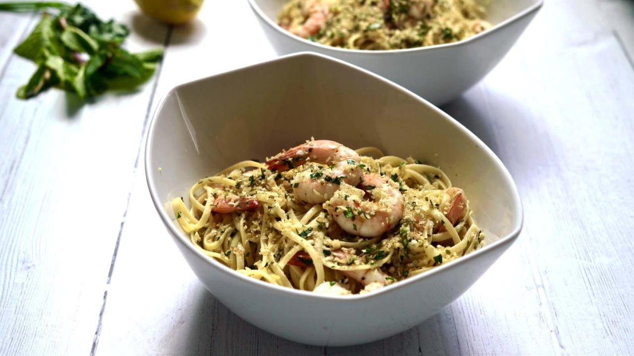 Low FODMAP Lemon Shrimp Linguine Gourmend Recipe