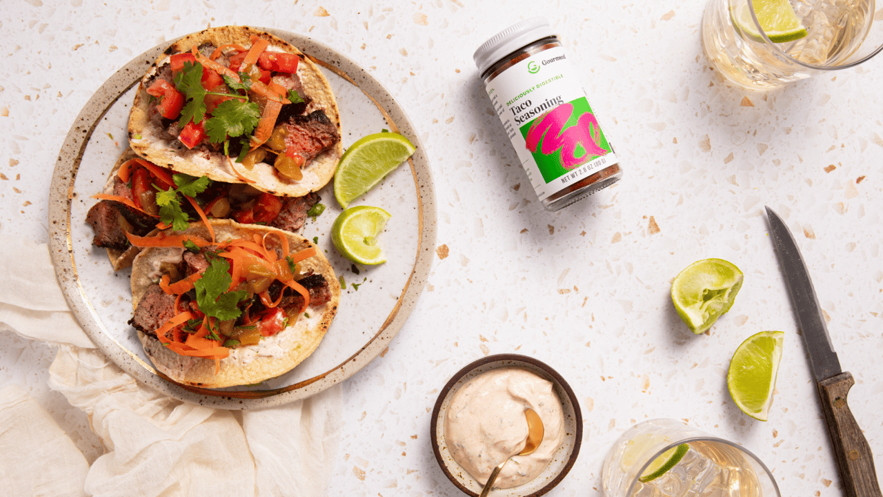 Gourmend Low FODMAP Chiles Rellenos Steak Tacos Recipe