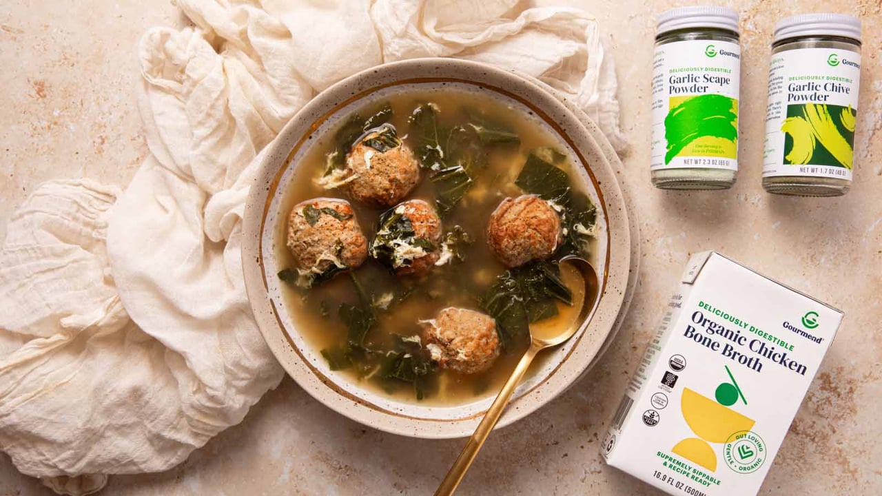 Gourmend Low FODMAP Italian Wedding Soup Recipe
