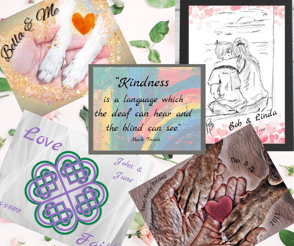 Personalized prints and wall art for loved ones including pets