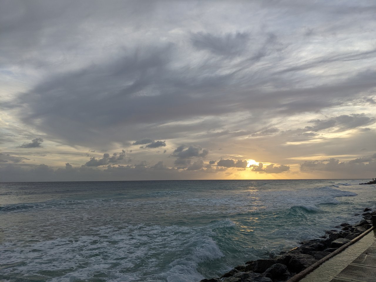 Sunset from the Carribean