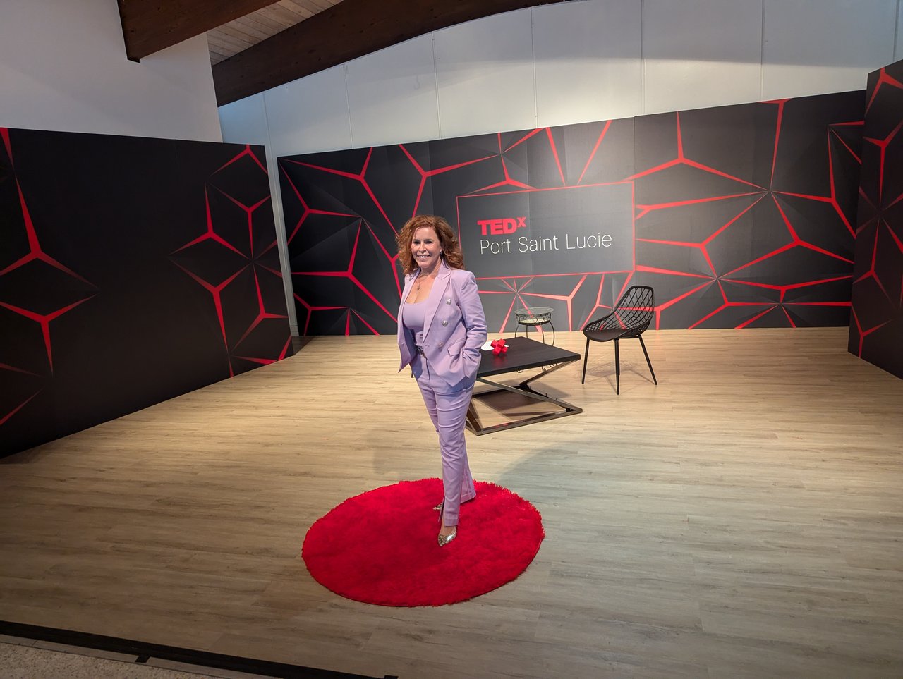 Pamela as a keynote speaker at Ted X conference.