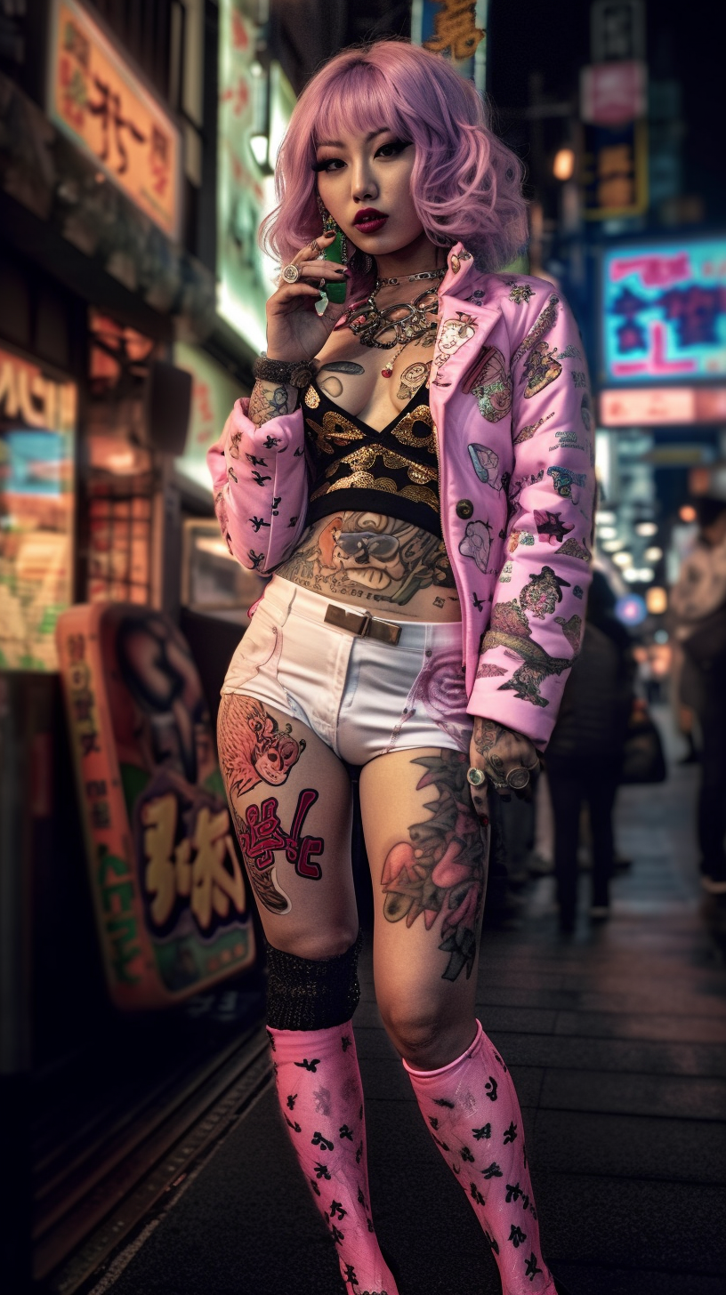 aiart midjourney gyaru