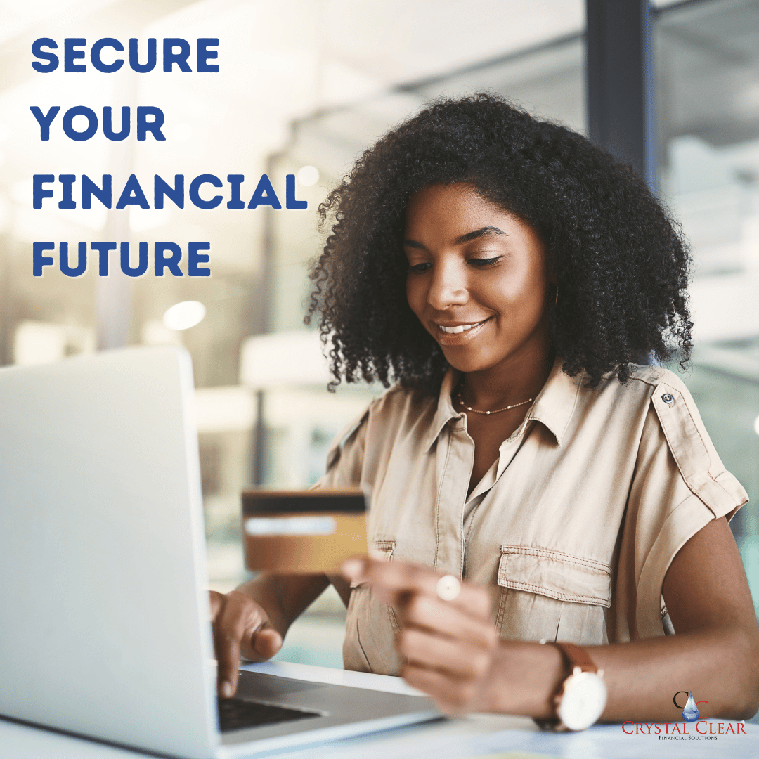 Crystal is pictured asking you to invest in a financial coach