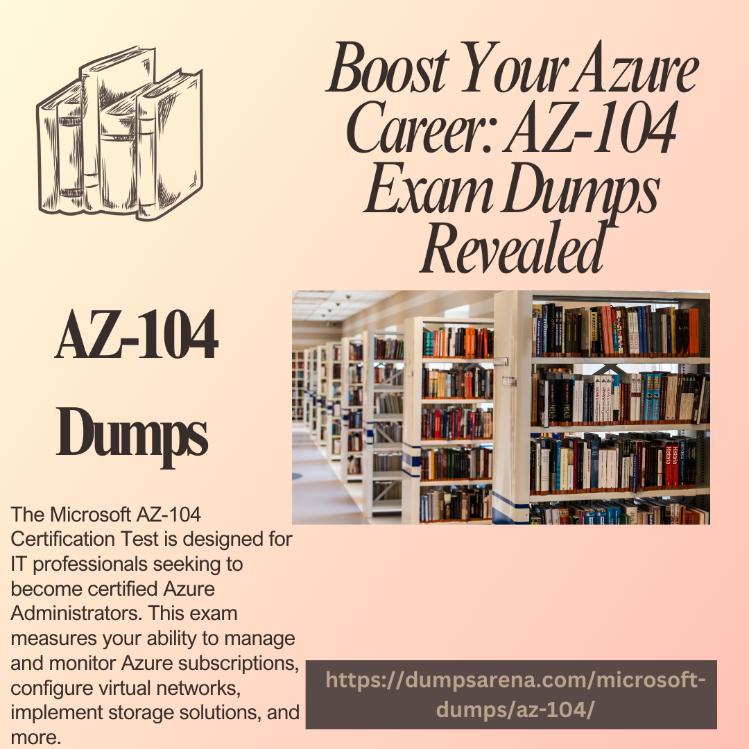 AZ-104 Dumps: The Ultimate Azure Certification Tool