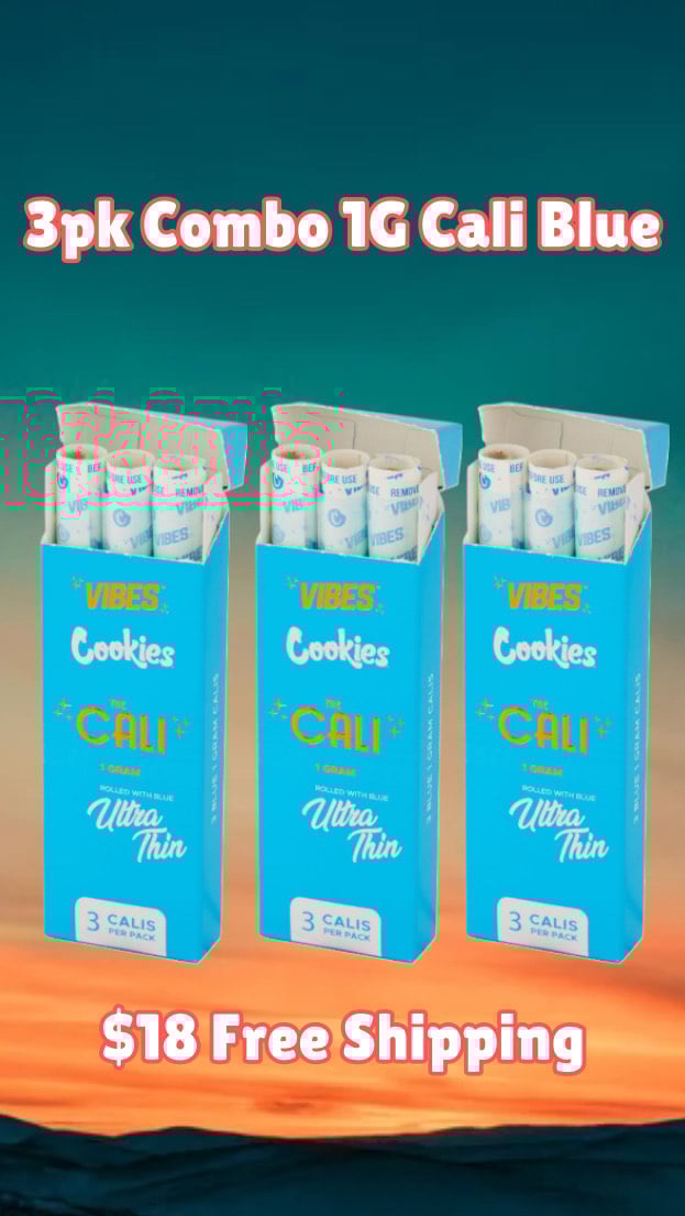 Vibes Papers Cookies Blue Cali Cones