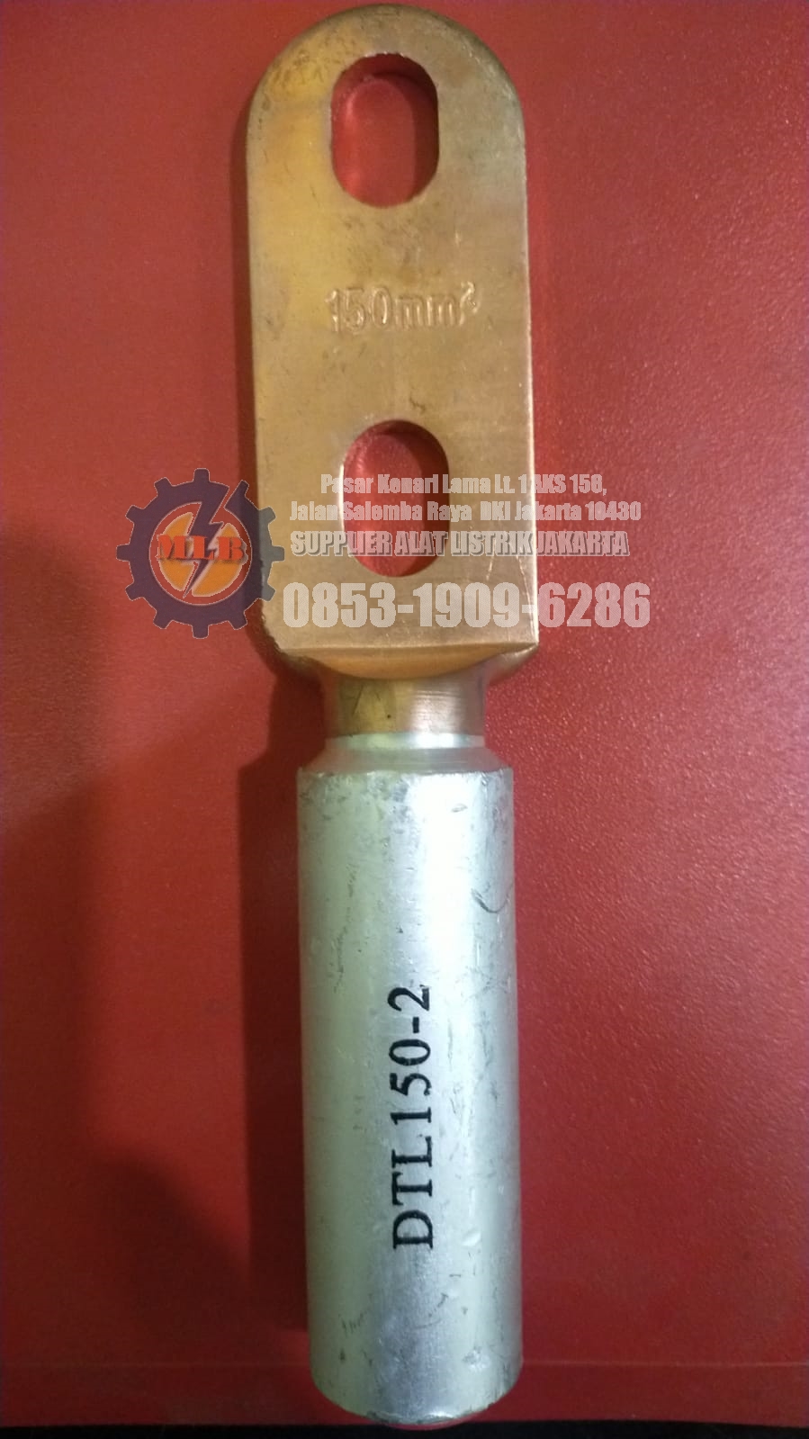 skun bimetal 150mm 2 houll, supplier alat listrik jakarta, distributor alat listrik kenari jakarta