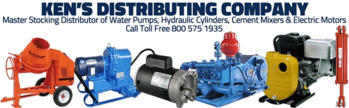 Ken's Distributing Company offers all the major brands for commercial and Residential water pumps and repair parts.