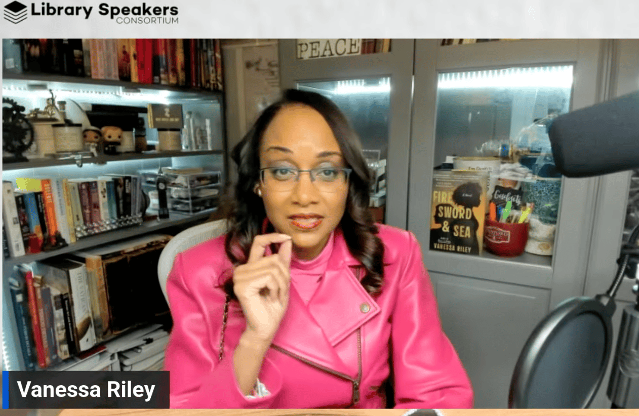 Vanessa Riley at the Library Consortium