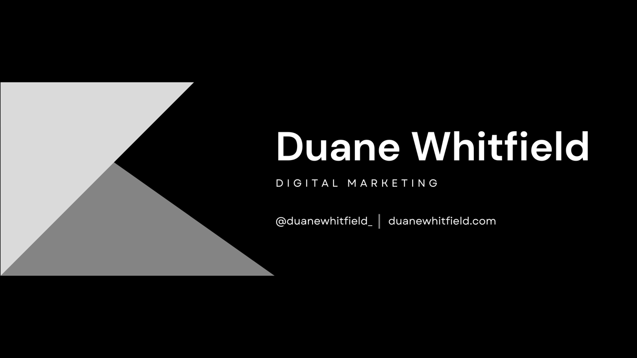 Duane Whitfield | Digital Marketer | New York