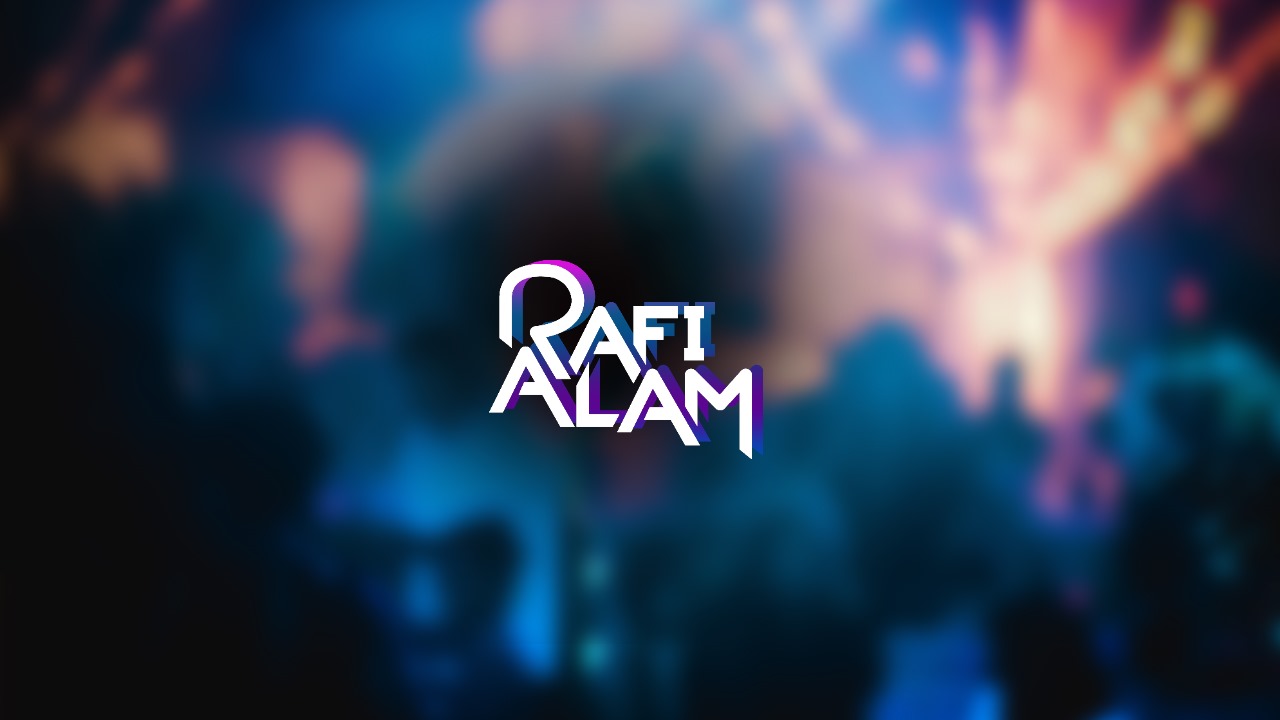 Rafi Alam Typography with concert image