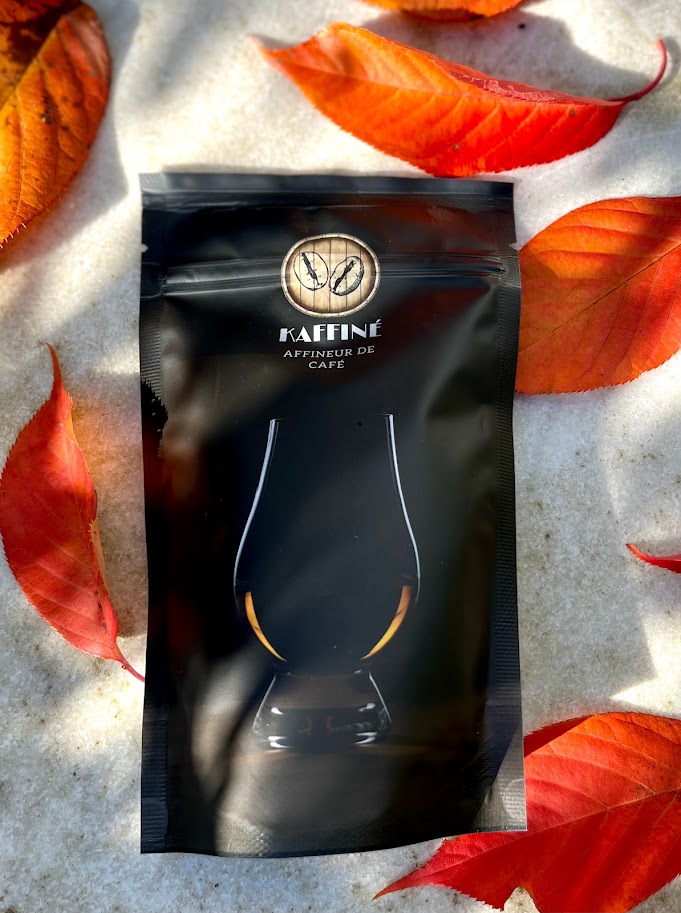 Café affiné en Fût coffee packet