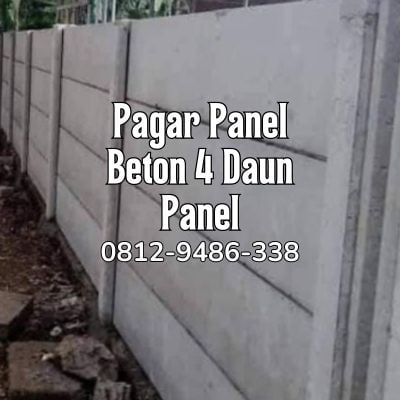 Harga Pagar Panel Beton Tinggi Pagar 160cm 4 Panel Ukuran Tiang 16cm x 20cm x 230cm Harga Rp 394.300 Per m1