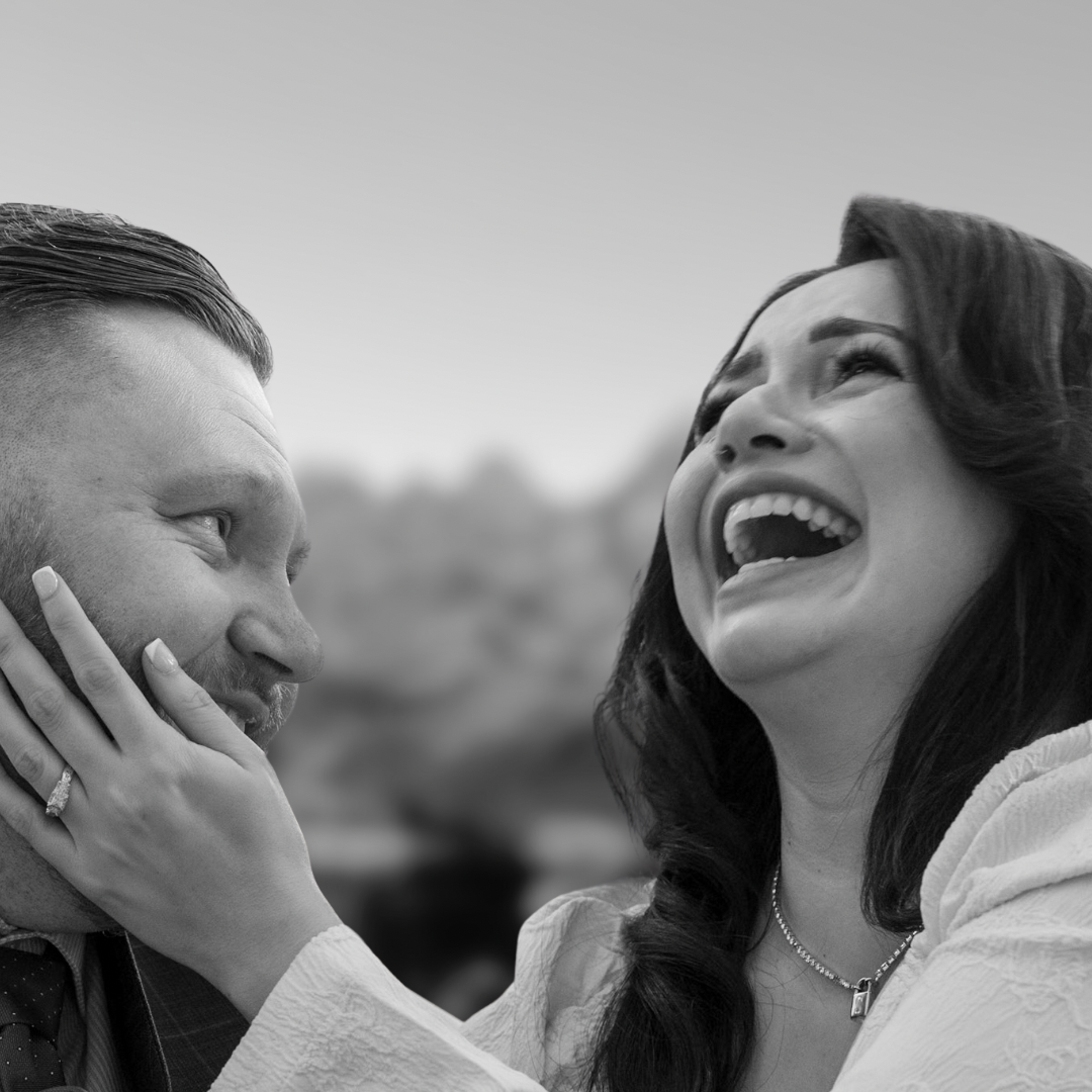 Laughter shared when eloping in a stress free environment!