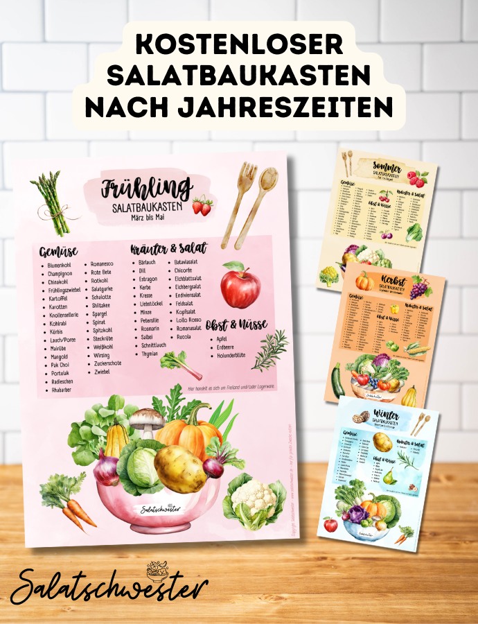 Salatbaukasten nach Jahreszeiten und kostenloser Download