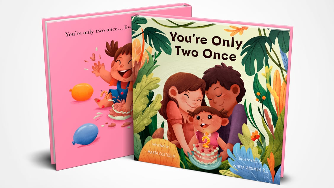 Image of a color children's book, You're Only Two Once.