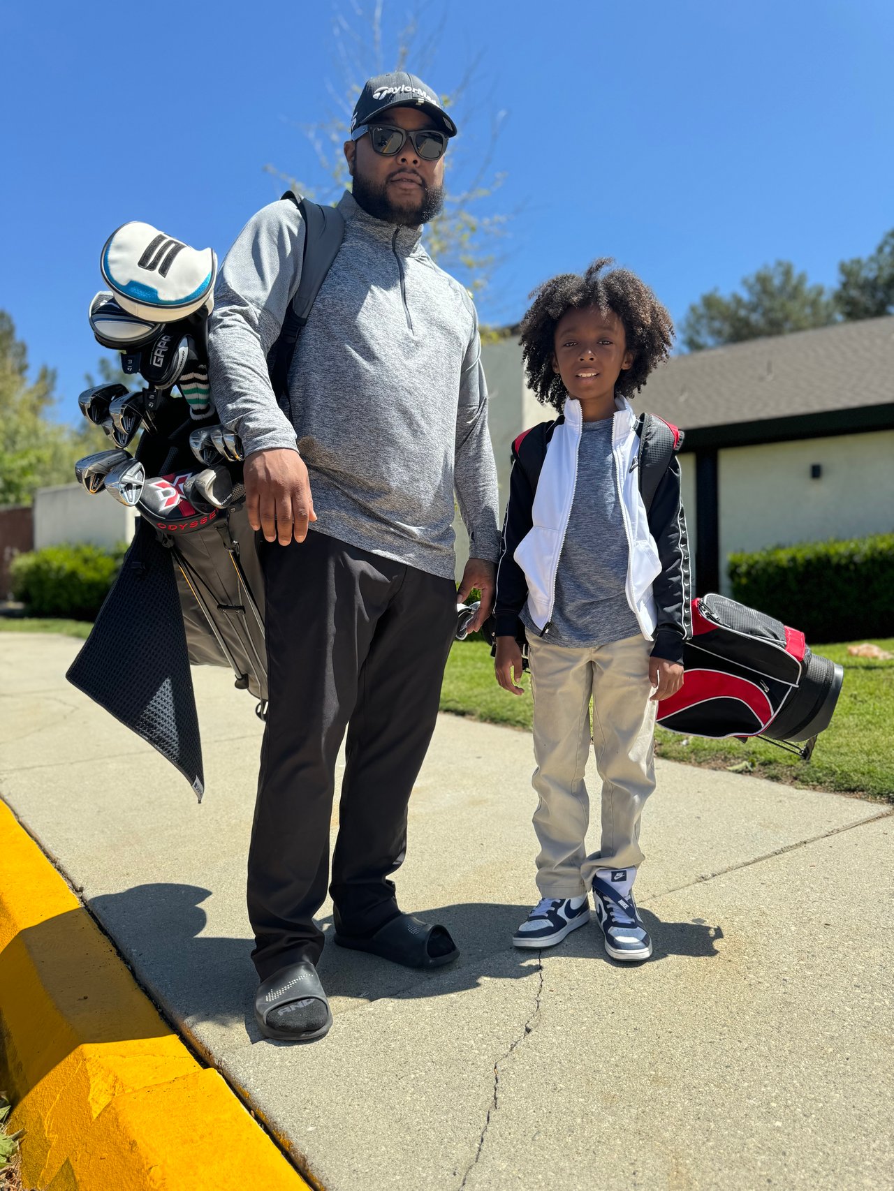 Golf with my son.