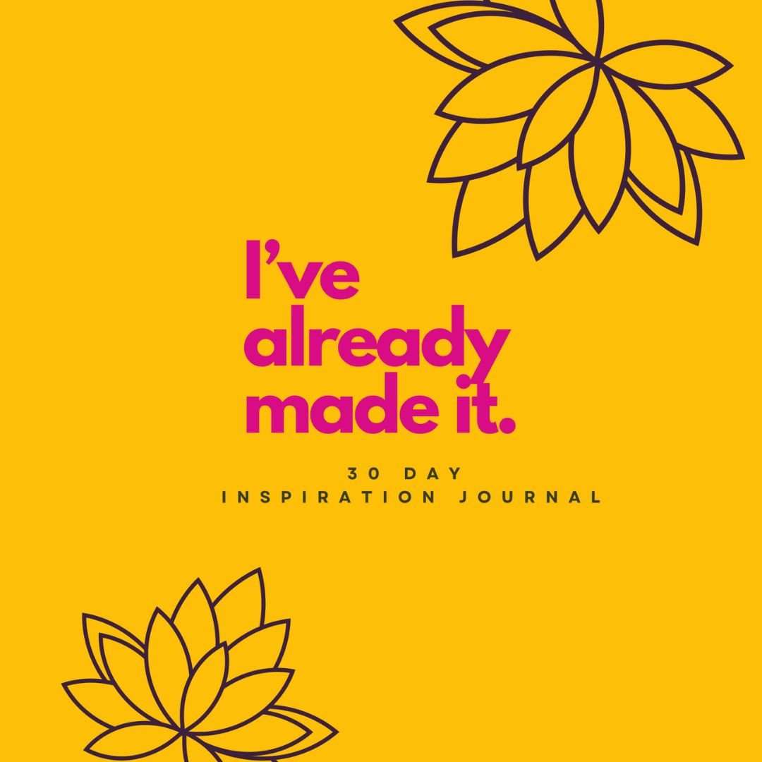 journal yellow cover. it says on the front: I've already made it - 30 day inspiration journal