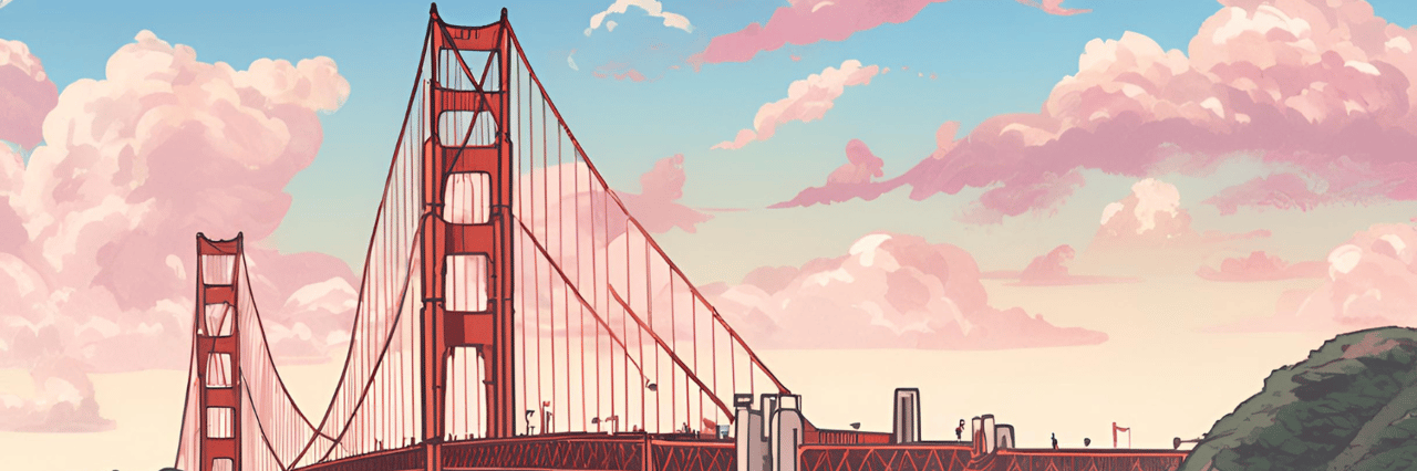 golden gate bridge art