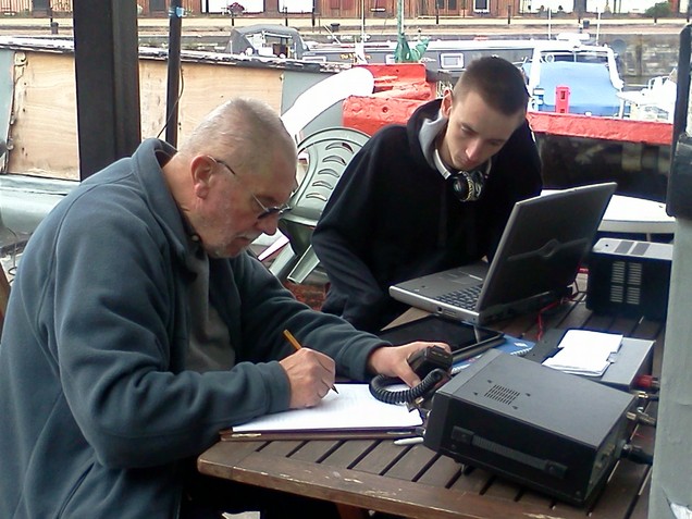 A temporary amateur radio station on a former Lightship